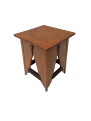 Art Deco Side Table by P.E.L. Izeren, Solid Oak & Macassar, 1920s
